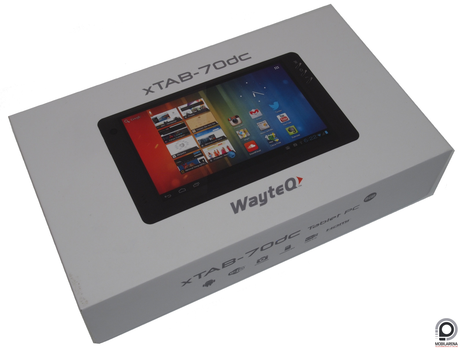 WayteQ xTAB-70dc - ha kicsi a tét, a kedve sötét - Mobilarena Tablet teszt  - Nyomtatóbarát verzió