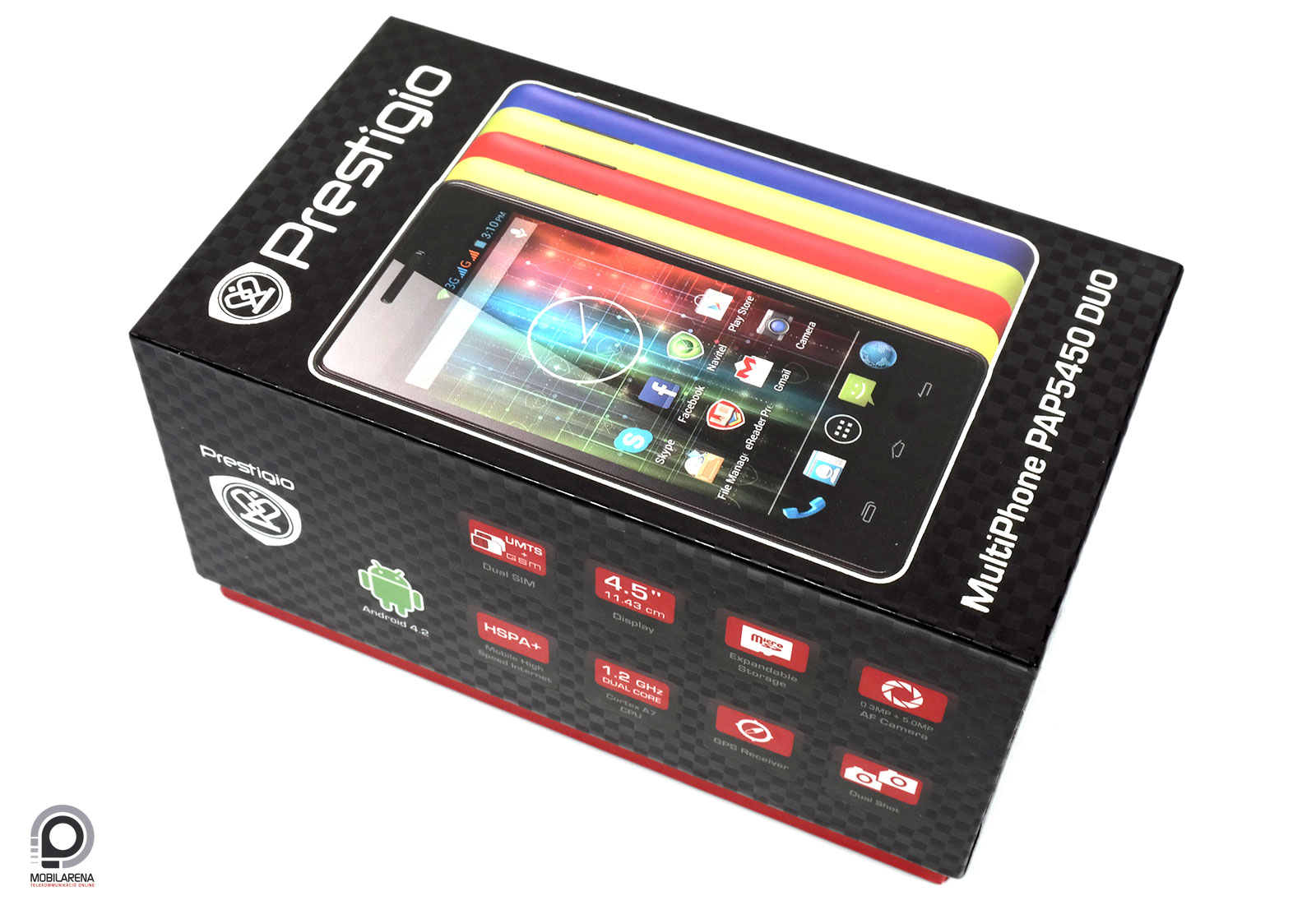 Prestigio MultiPhone 5450 DUO - színezd újra - Mobilarena Okostelefon teszt  - Nyomtatóbarát verzió