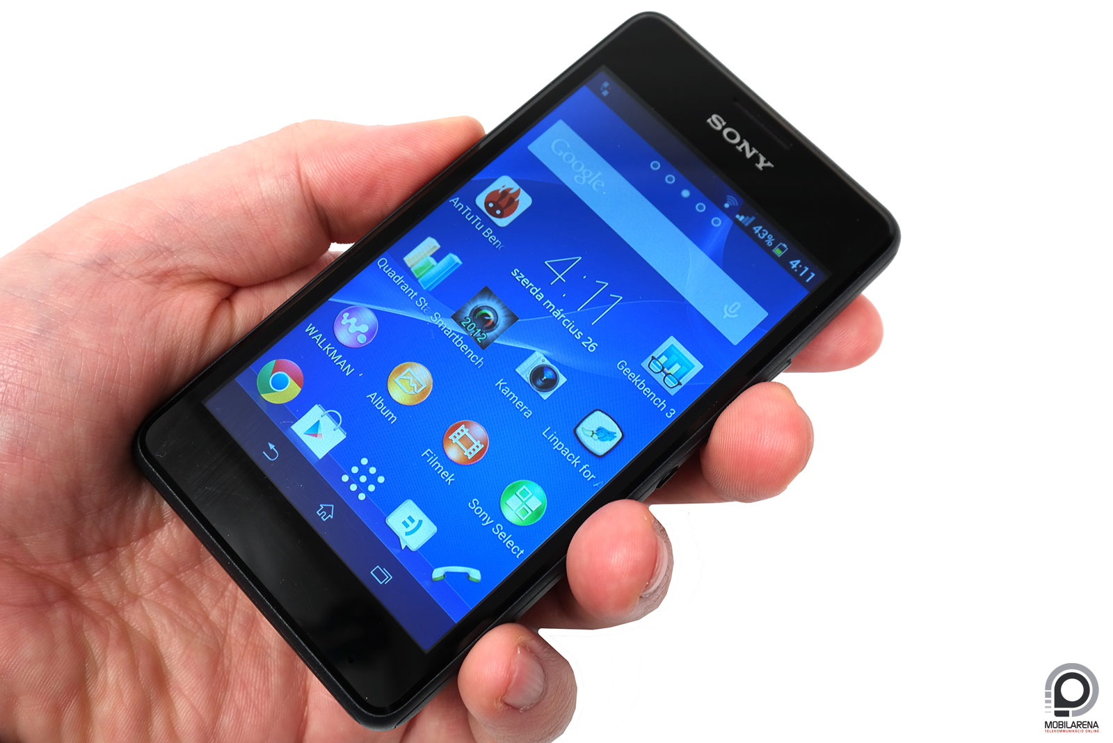 Sony Xperia E1 - közepes egyveleg - Mobilarena Okostelefon teszt -  Nyomtatóbarát verzió
