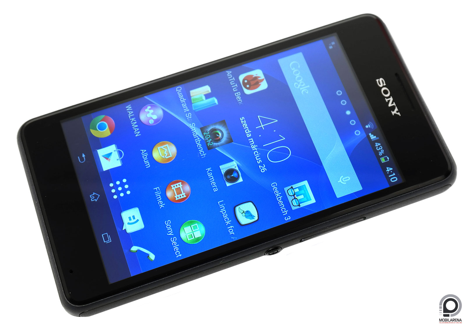 Sony Xperia E1 - közepes egyveleg - Mobilarena Okostelefon teszt -  Nyomtatóbarát verzió
