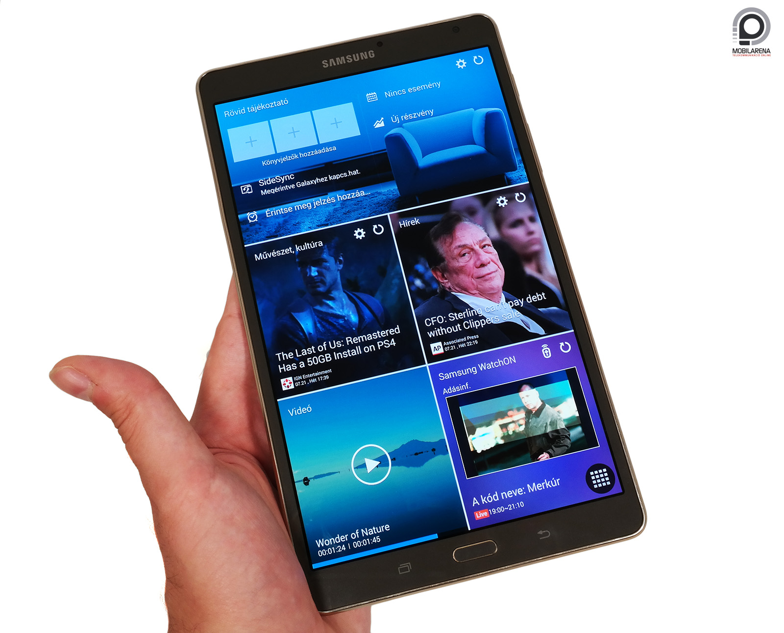 Samsung Galaxy Tab S 8.4 - színt visz az életedbe - Mobilarena Tablet teszt  - Nyomtatóbarát verzió