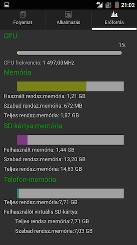 ZTE Blade S6 memória