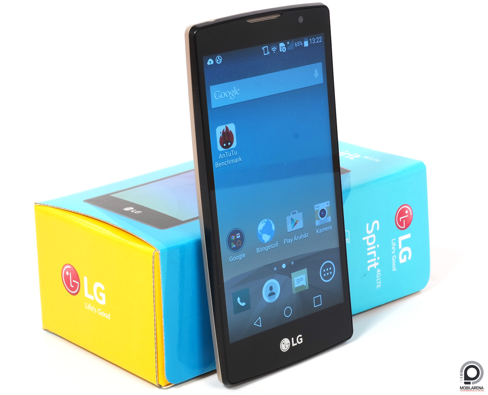 LG Spirit 4G LTE - görbe árnykép - Mobilarena Okostelefon teszt